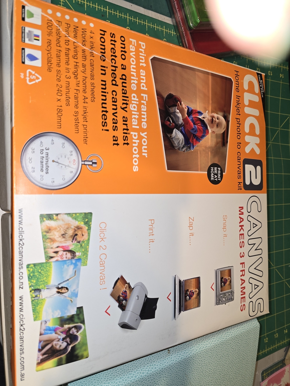 Click2 Canvas Home Inkjet Photo to Canvas Kit